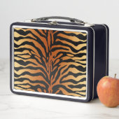 Lunch Box Tiger Stripes Poster de animal, Ambre, Noir et Tan (En situation)