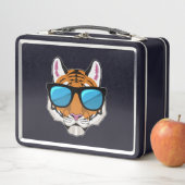 Lunch Box Tigre avec lunettes de soleil (En situation)