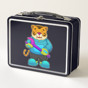 Lunch Box Tigre comme mécanique avec clé