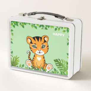 Lunch Box Tigre joyeux sur la Jungle