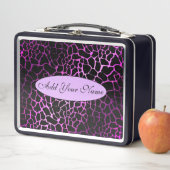 Lunch Box Tigre rose moderne Ajouter votre texte (En situation)
