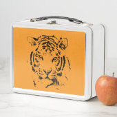 Lunch Box Tigre sur orange (En situation)