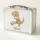 Lunch Box Tiny Trex Jouer Soccer Personnalisé (Dos)