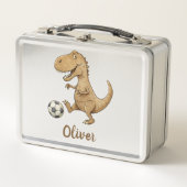 Lunch Box Tiny Trex Jouer Soccer Personnalisé (Devant)
