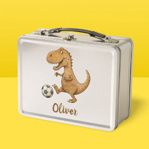 Lunch Box Tiny Trex Jouer Soccer Personnalisé