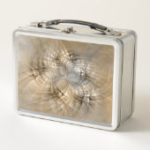 Lunch Box Tons Terre Abstrait Art fractal moderne Texture (Devant)