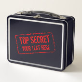 Lunch Box Top Secret boîte à lunch en métal mignon pour enfa (Devant)