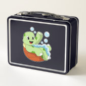 Lunch Box Tortue à la baignade avec mousse (Dos)