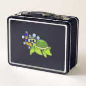 Lunch Box Tortue à la plongée avec tuba (Dos)