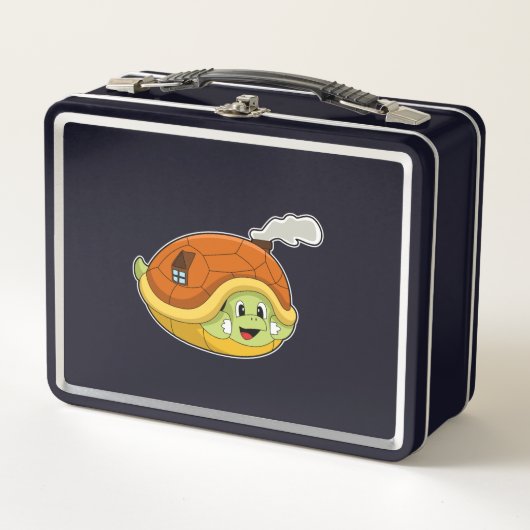 Lunch Box Tortue avec coquille comme maison (Devant)