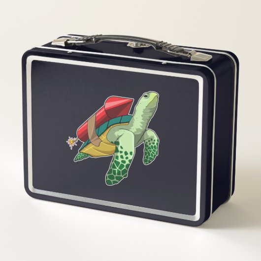 Lunch Box Tortue avec fusée (Dos)