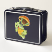 Lunch Box Tortue avec Shell en tant que Skydiver (Devant)