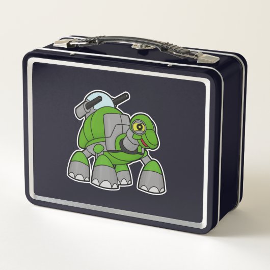 Lunch Box Tortue comme robot avec canons (Dos)
