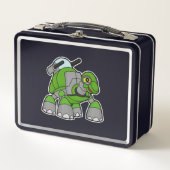 Lunch Box Tortue comme robot avec canons (Devant)