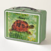 Lunch Box Tortue d'art animal reptile personnalisé (Devant)