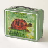 Lunch Box Tortue d'art animal reptile personnalisé (Dos)
