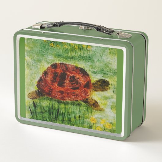 Lunch Box Tortue d'art animal reptile personnalisé (Dos)