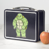 Lunch Box Tortue en Bodybuilder avec Six pack (En situation)
