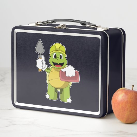 Lunch Box Tortue en mason avec pierre (En situation)