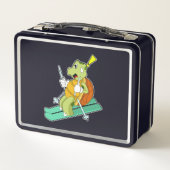Lunch Box Tortue en ski avec ski (Dos)