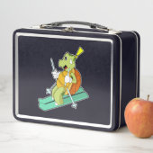Lunch Box Tortue en ski avec ski (En situation)