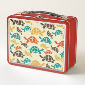Lunch Box Tortue multicolore (Devant)