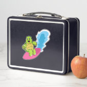 Lunch Box Tortue surfeur avec Surfer (En situation)