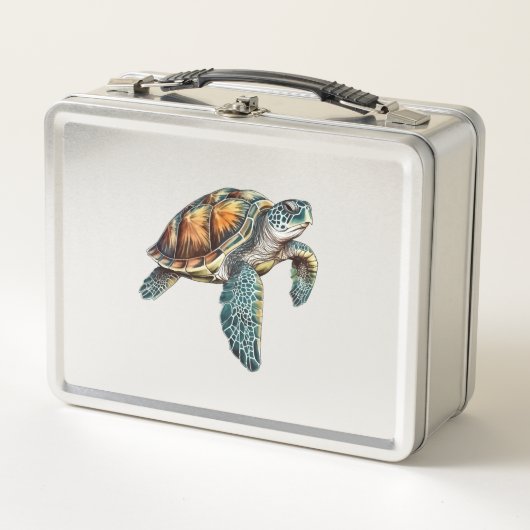 Lunch Box Tortues Conception Sous-Marine Pour Plongeurs (Devant)