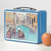 Lunch Box Tour de gondole de Venise d'aquarelle des (En situation)