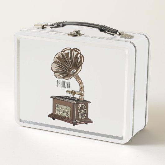 Lunch Box Tourne-disque dessin animé (Devant)