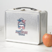 Lunch Box Tout design vectoriel de chignon désordonné patrio (En situation)