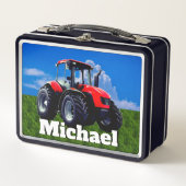 Lunch Box Tracteur moderne Red Farm (Devant)