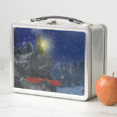 Lunch Box Train de Noël dans la neige (En situation)