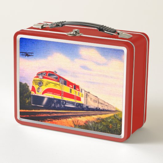 Lunch Box Train diesel et avion (Devant)