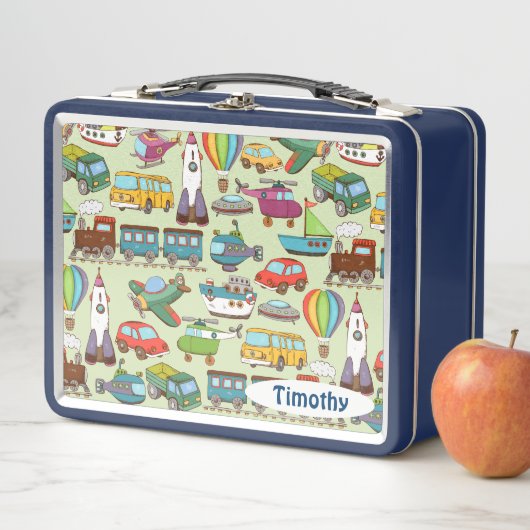 Lunch Box Trains, Avions, Automobiles & Boîte à lunch pour f (En situation)