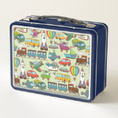 Lunch Box Trains, Avions, Automobiles et Boîte à Repas Fusée (Dos)