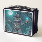 Lunch Box Traite d'Halloween ou ami Zombie w Cerveau (Devant)