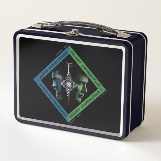Lunch Box Tranche sanguine Dumbledore & Grindlewald Graphiqu (Devant)