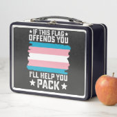 Lunch Box Trans Si Ce Drapeau Vous Offense Je Vous Aiderai À (En situation)