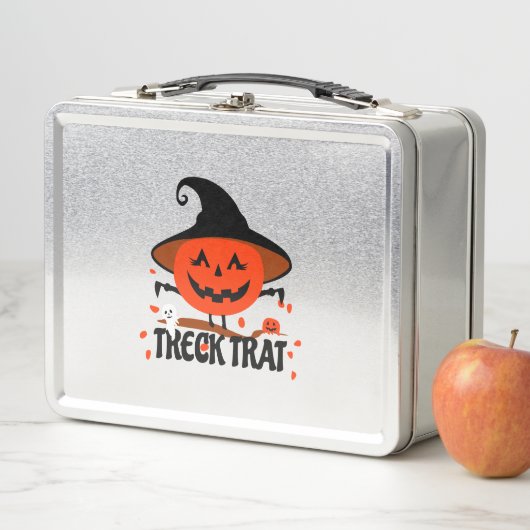 Lunch Box Treck Trat Citrouille Sourire (En situation)