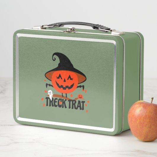 Lunch Box Treck Trat Citrouille Sourire (En situation)