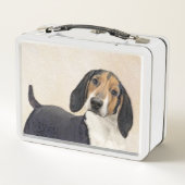 Lunch Box Treeing Walker Coonhound Peinture - Art original (Dos)
