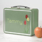 Lunch Box Tres Tulips Reds 7 Jaune design (En situation)