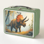 Lunch Box Tricératops dans une forêt (Devant)