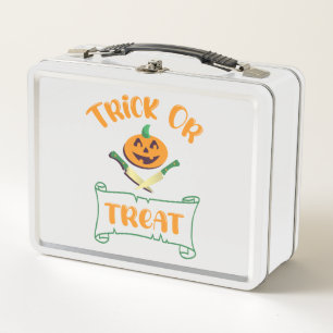 Lunch Box Trick or treat os croisés visage de citrouille d'H