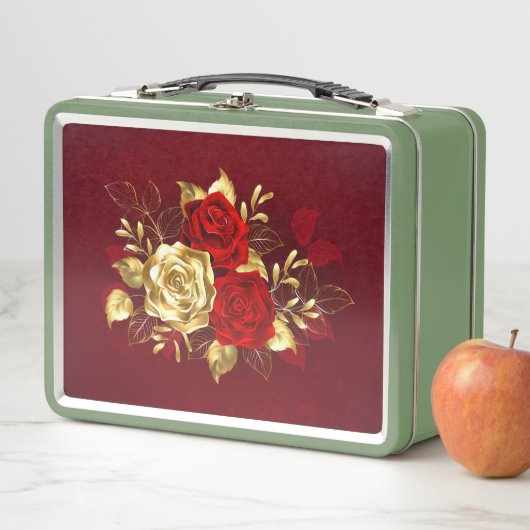 Lunch Box Trois Roses de bijoux (En situation)