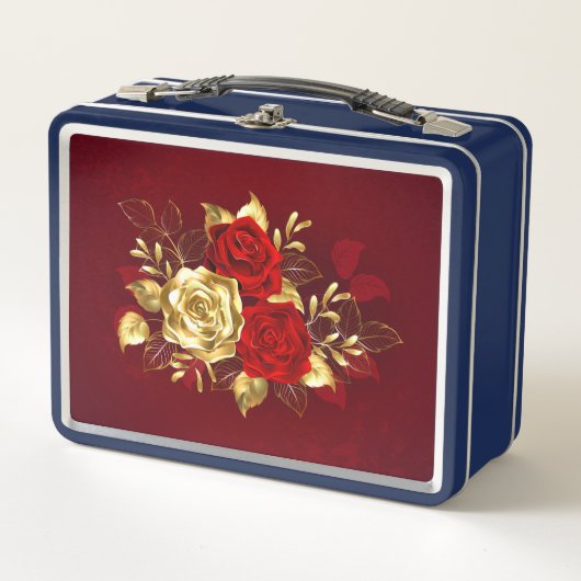 Lunch Box Trois Roses de bijoux (Devant)