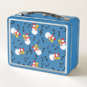 Lunch Box Trombone Snowman Music Notes Motif (Dos)
