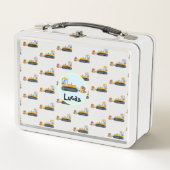 Lunch Box Tronc Dinosaure Truck Retour À L'École (Devant)