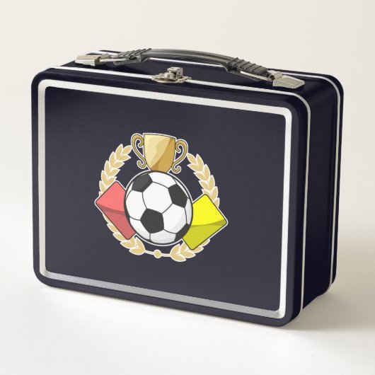 Lunch Box Trophée de football rouge et jaune (Devant)